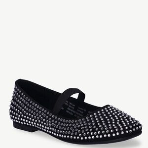 NWT Black Studded Ballet Flats - sz 7.5